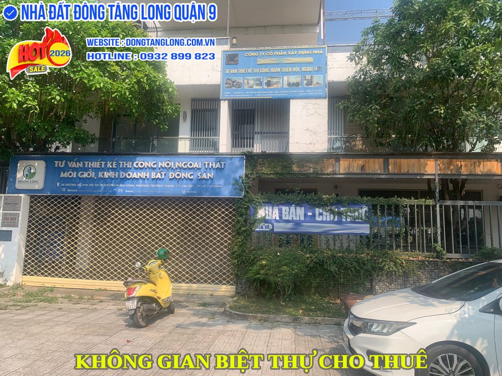 Không gian biệt thự Đông Tăng Long cho thuê trường học