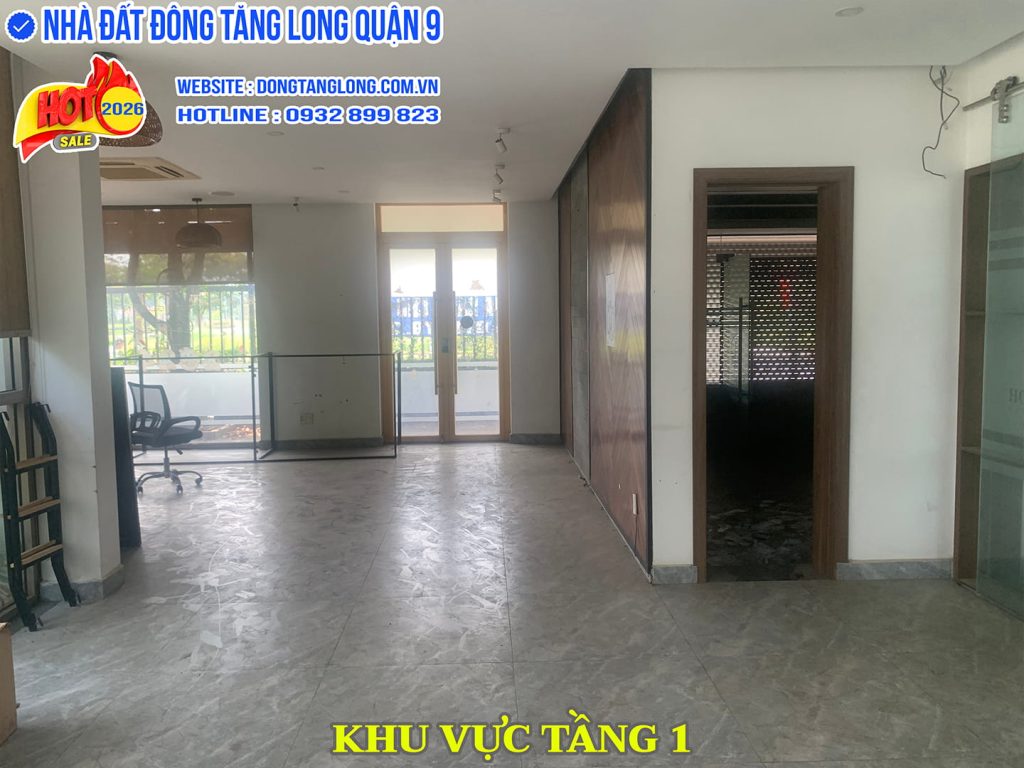 Tầng 1 biệt thự Đông Tăng Long cho thuê trường học