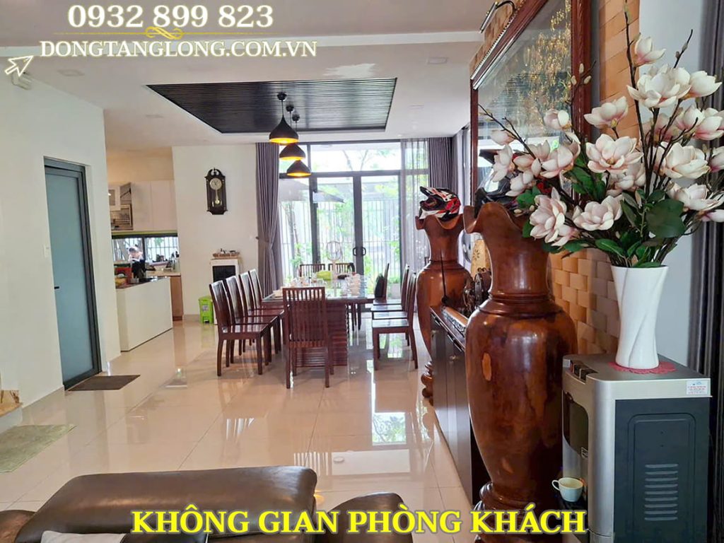 Không gian phòng khách biệt thự song lập 65A5 Đông Tăng Long